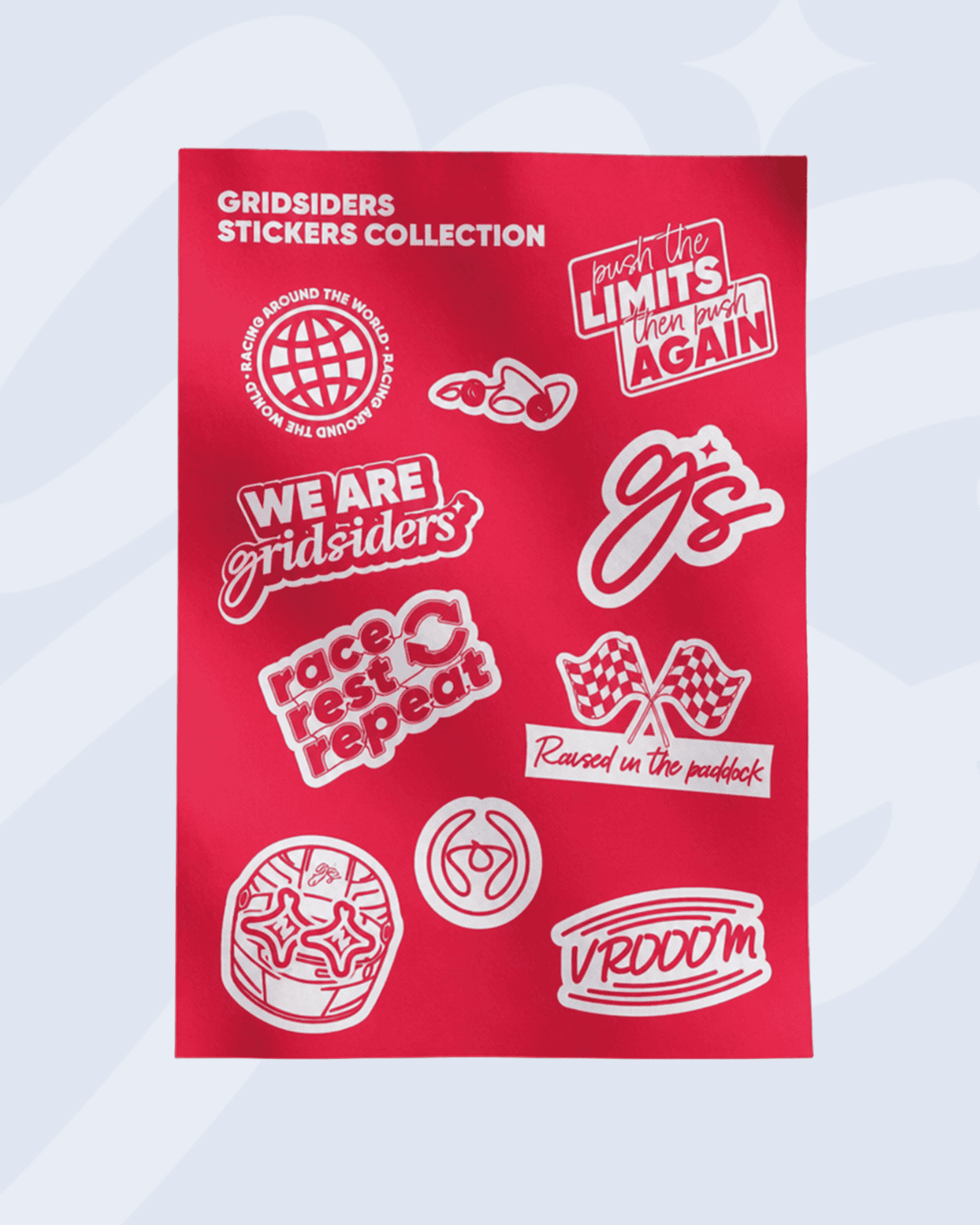 Planche de 10 stickers Gridsiders